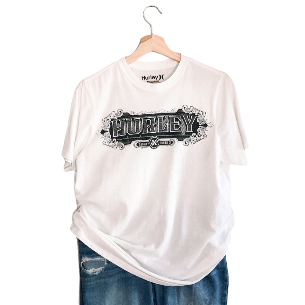 Hurley | White Premium Fit Men's Graphic Tee